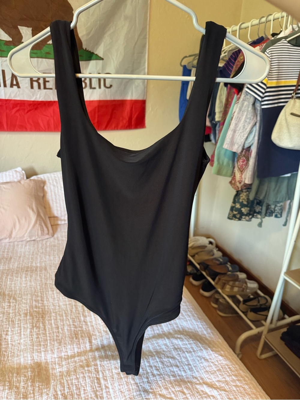 21 Saints Black Scoop Neck Sleeveless Bodysuit